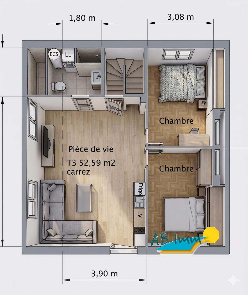 Image_5, Appartement, Caudan, ref :MGG2609